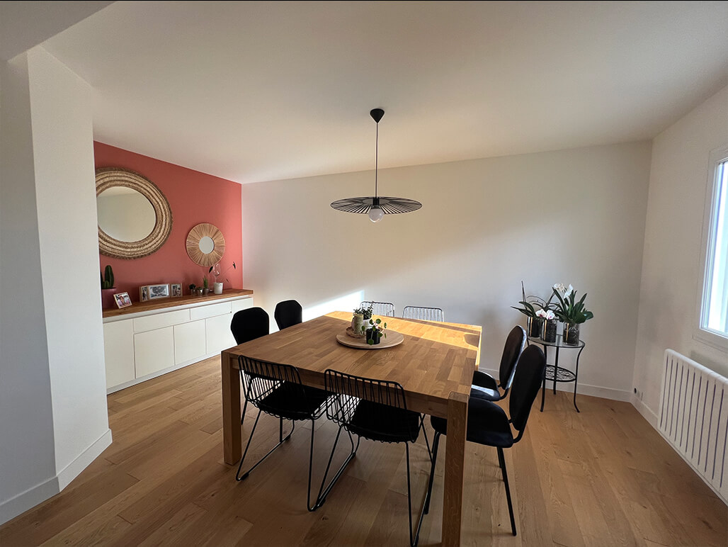 Photos slider d'un salon ouvert sur cuisine